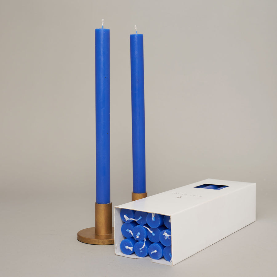 Cobalt Box of 12 Dining Candles | True Grace