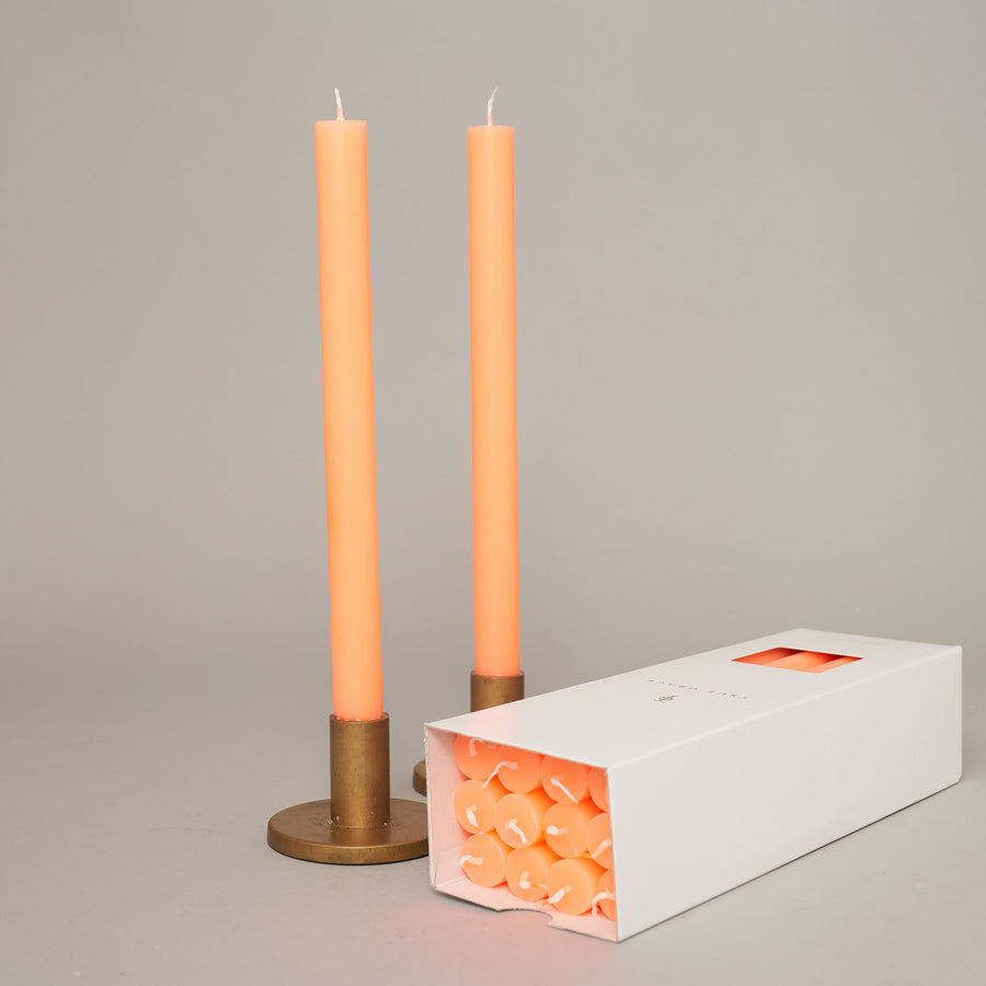 Yellow Box of 12 Dining Candles | True Grace