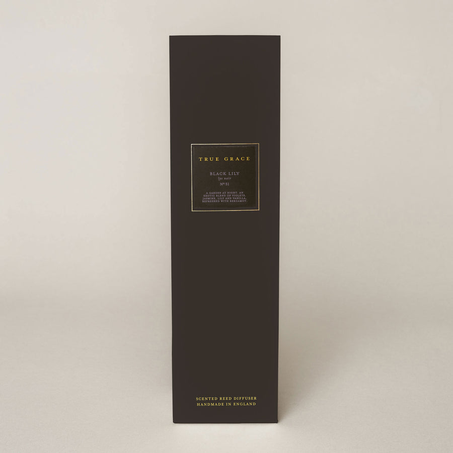 Black Lily 250ml Room Diffuser Set | True Grace