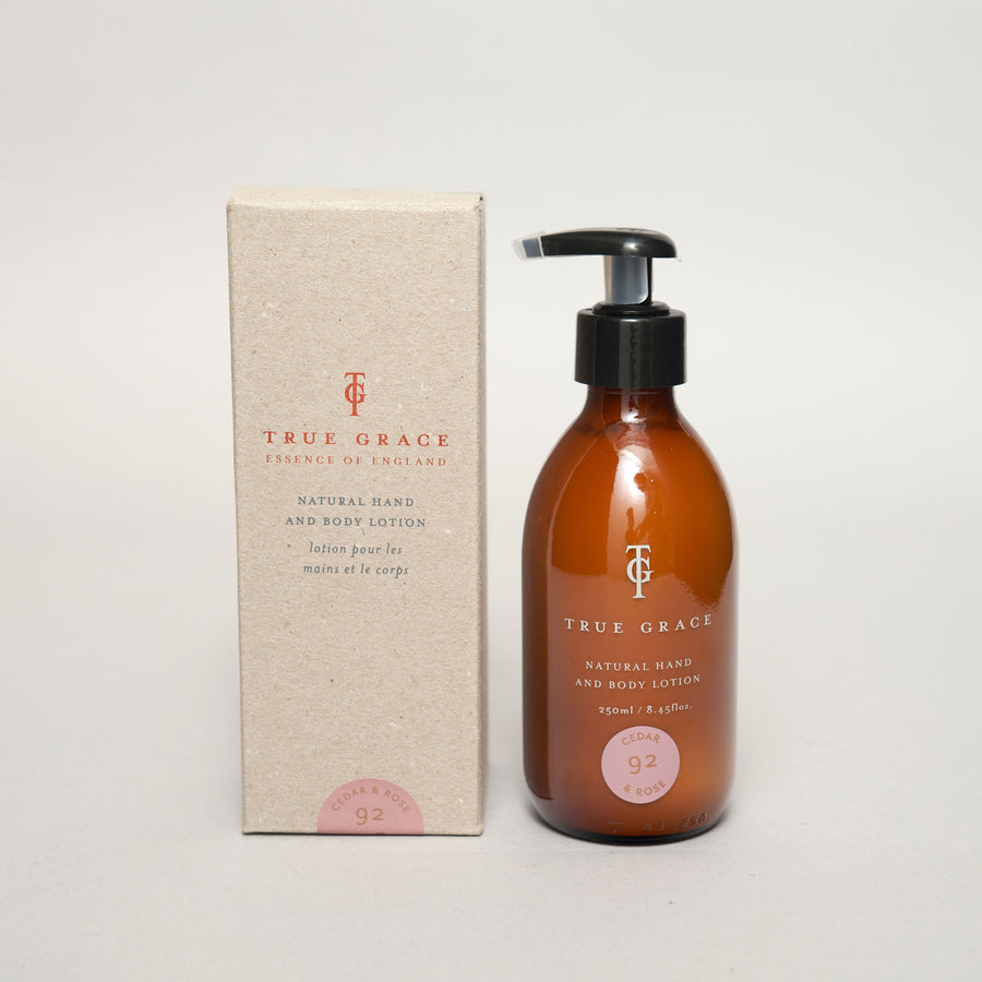 Cedar & Rose 240ml Hand & Body Lotion | Makers Yard