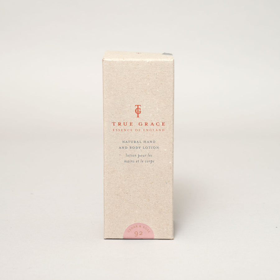 Cedar & Rose 240ml Hand & Body Lotion | True Grace