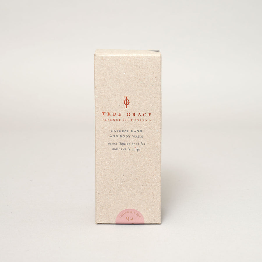 Cedar & Rose 240ml Hand & Body Wash | True Grace
