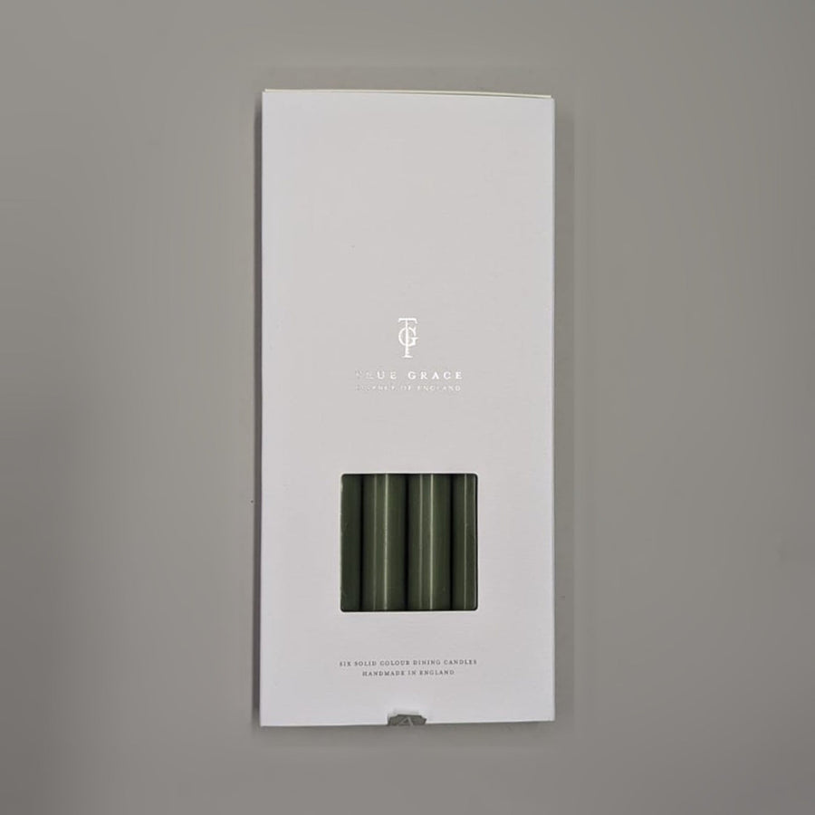 Holly Leaf Box of 6 Dining Candles | True Grace