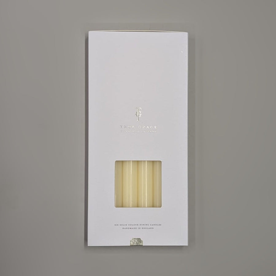 Ivory Box of 6 Dining Candles | Makers Yard