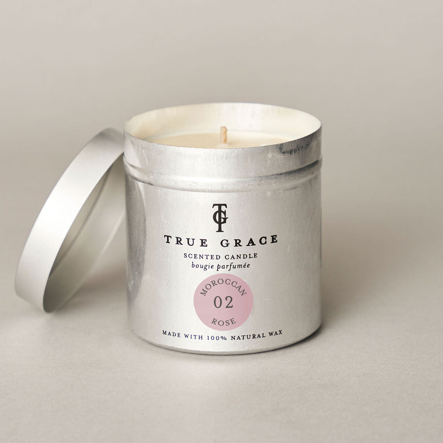 Moroccan Rose Tin Candle | Makers Yard