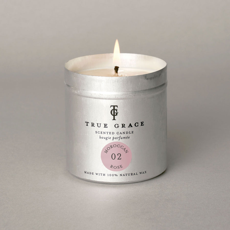 Moroccan Rose Tin Candle | True Grace