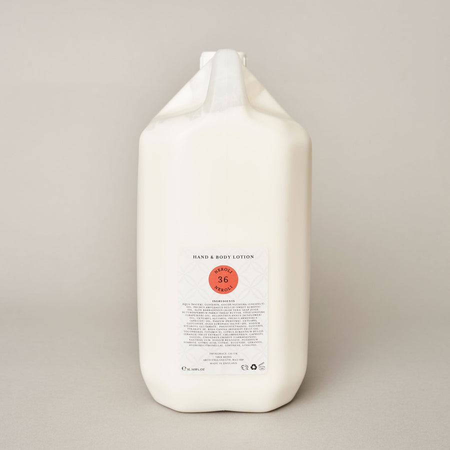 Neroli 5 Litre Hand & Body Lotion Refill | Makers Yard