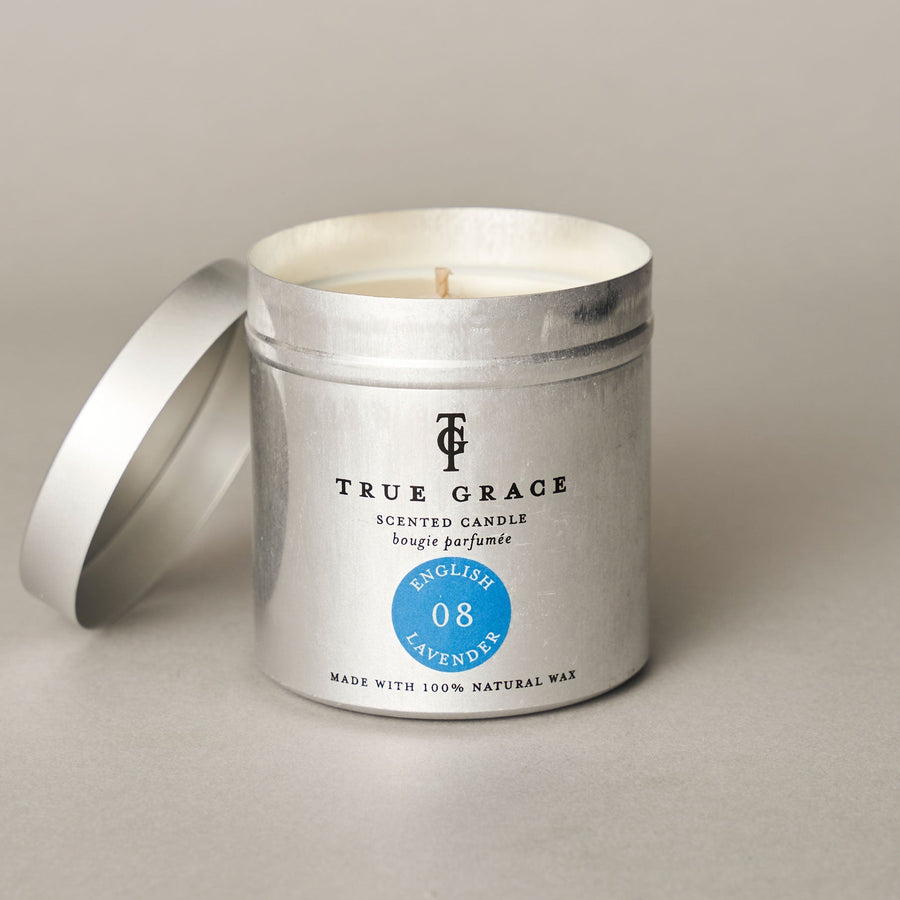 English Lavender Tin Candle | True Grace