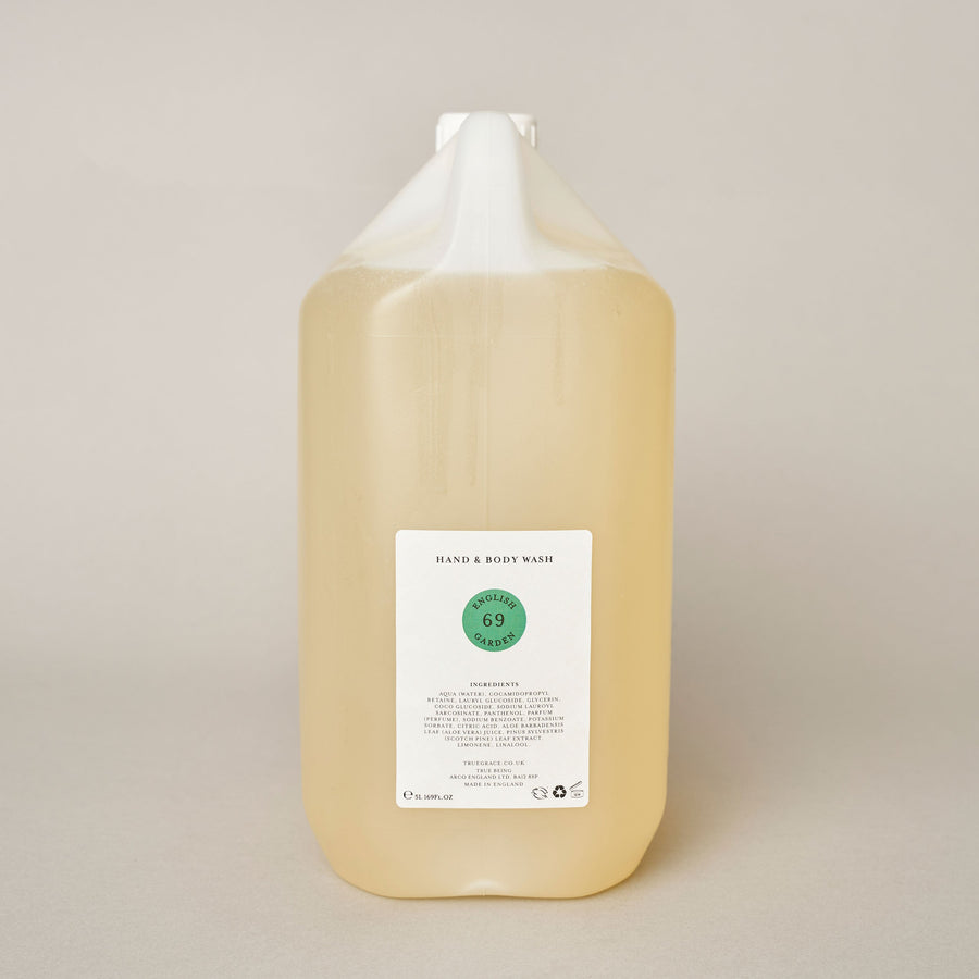 English Garden 5 Litre Hand & Body Wash Refill | True Grace